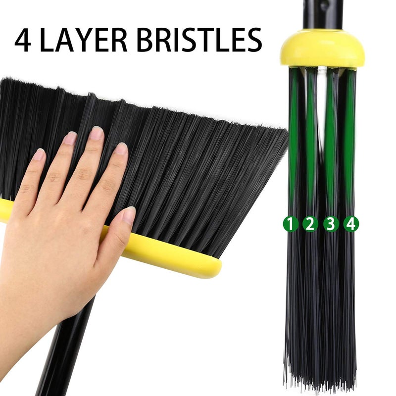 TreeLen Broom and Dustpan Set,IndoorBroom with Dust pan Combo Set for Home,Angle Kitchen Broom for Floor Sweeping - Image 4